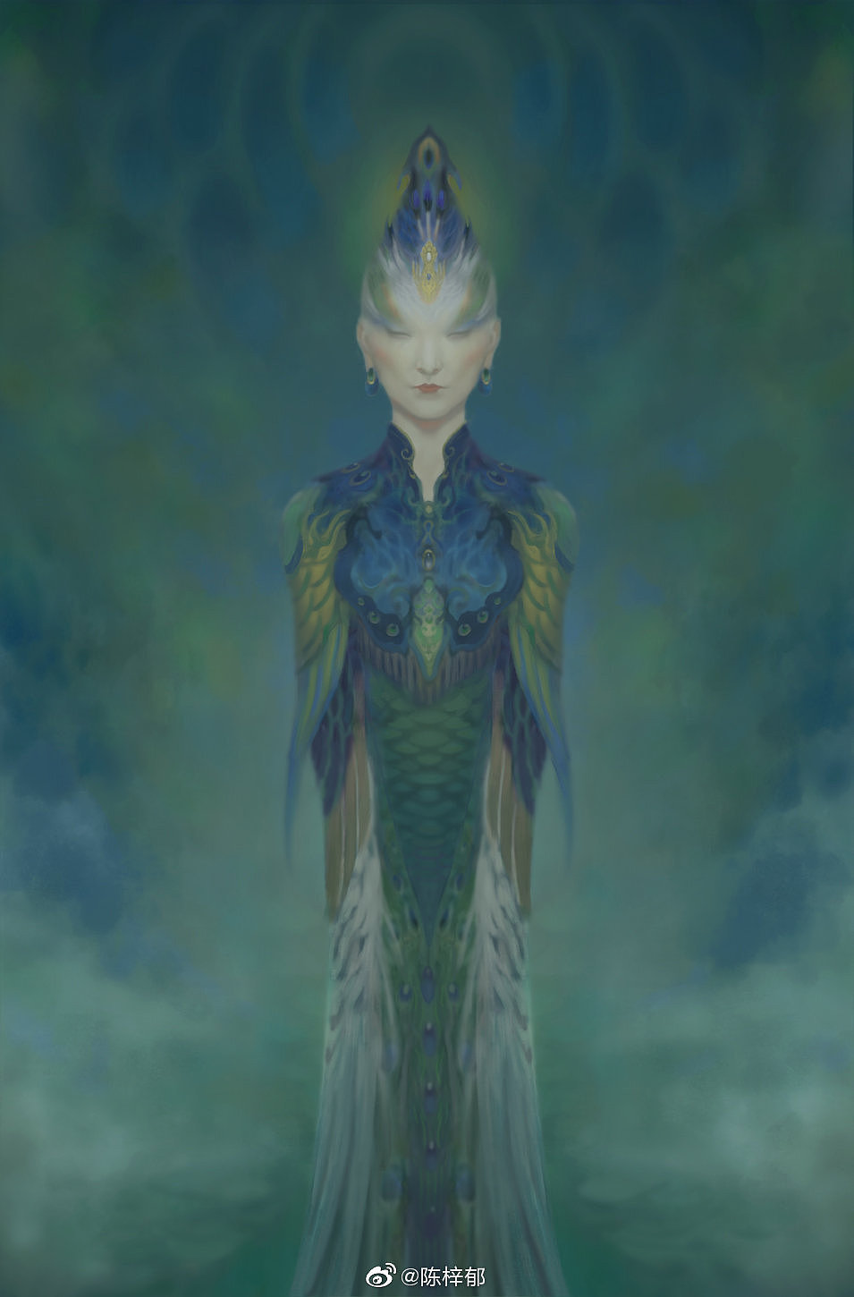 凤育九雏（图ZMTYxODk3NDAw） - 概念设定 - 站酷设计师czy0802原创素材 - 站酷ZCOOL