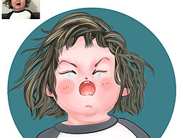 兒童插畫風格人物系列