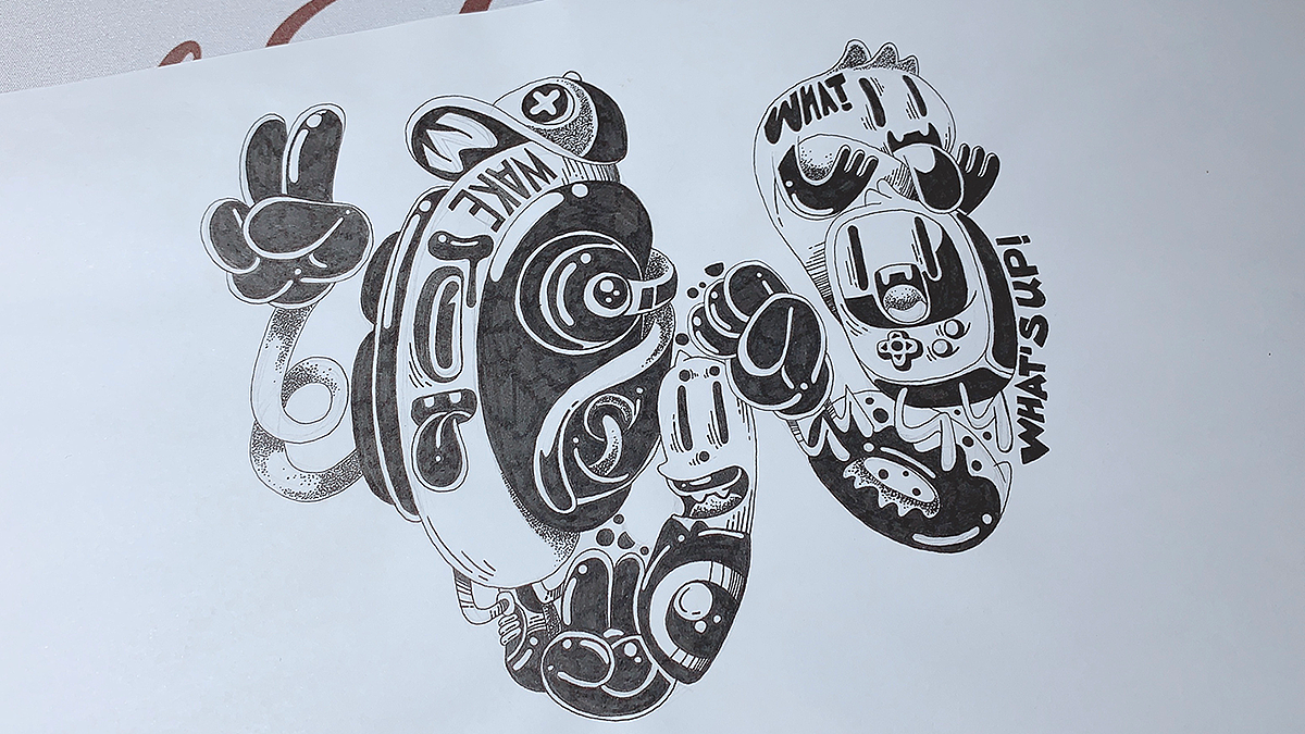 『字母小怪物』手绘稿合辑（图ZMTYzMTE3NTE2） - 创作习作 - 站酷设计师LOKLIAO丶樂原创素材 - 站酷ZCOOL