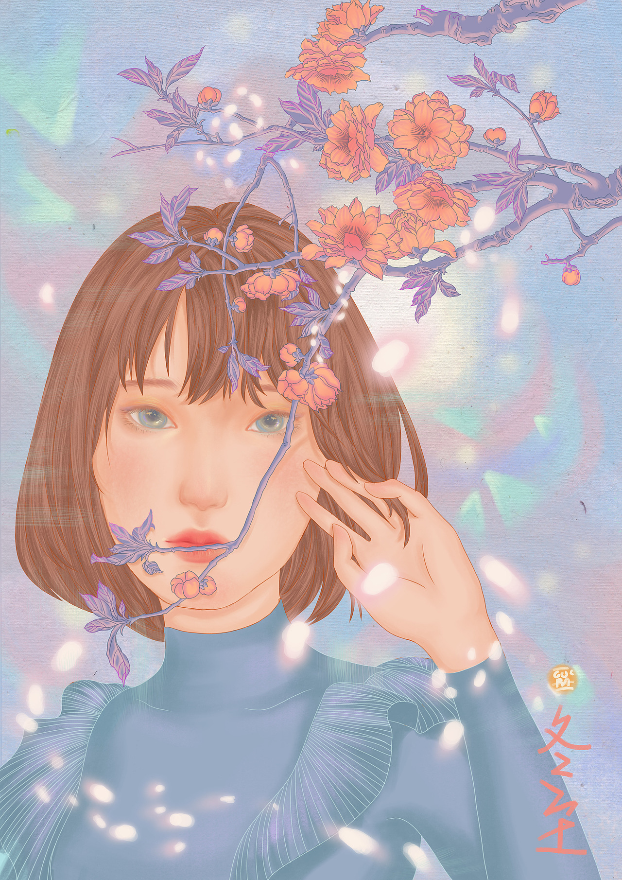 二十四节气插画设计（图ZMTY1ODIzNTgw） - 商业插画 - 站酷设计师柿子辣椒原创素材 - 站酷ZCOOL