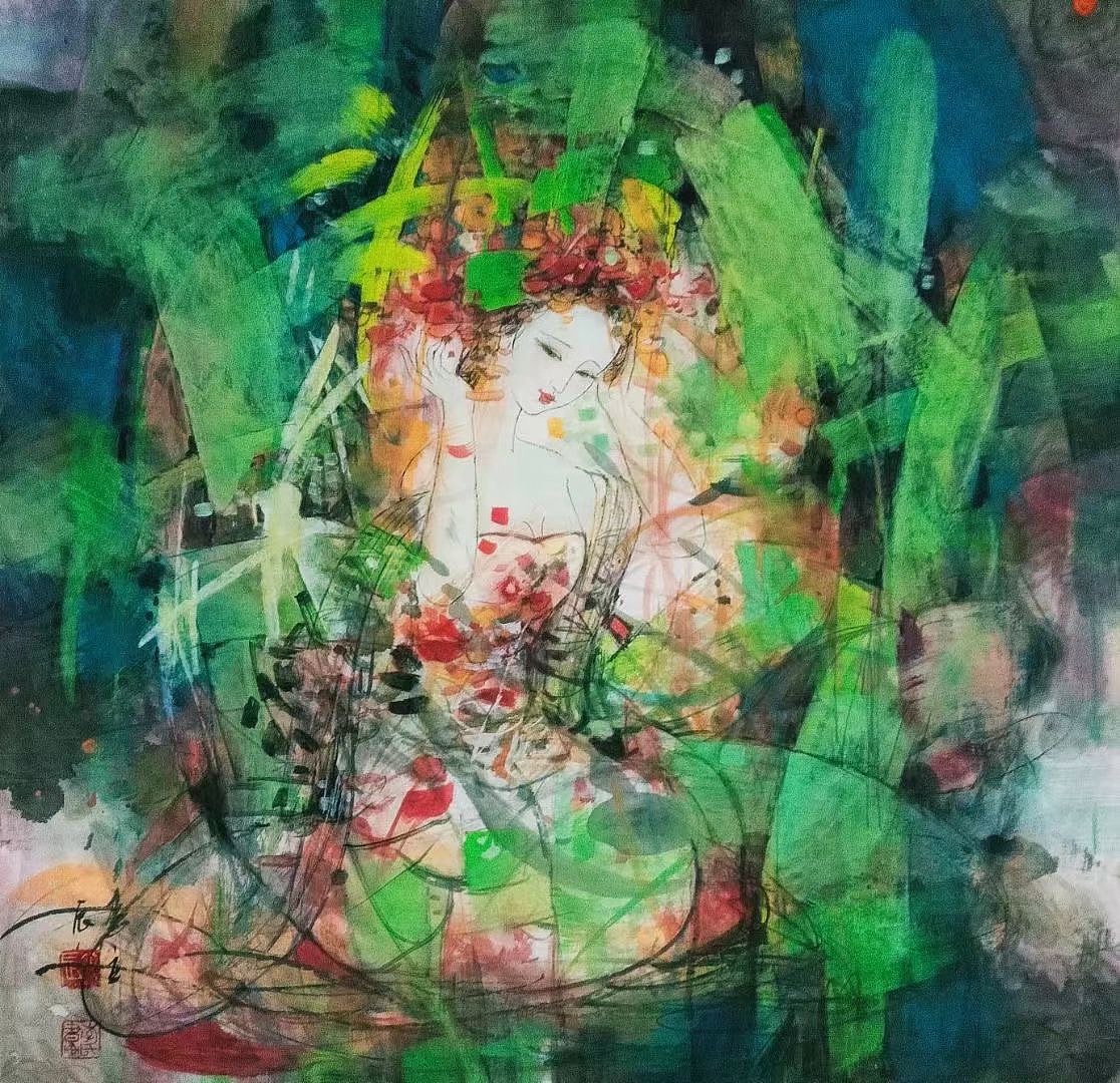 李立辰国画人物