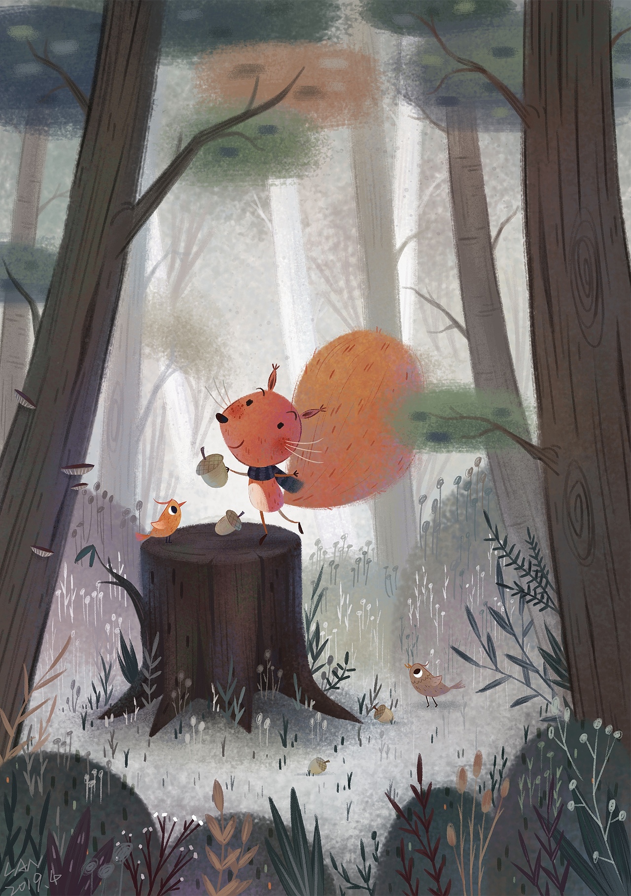 儿童插画 场景/色调练习