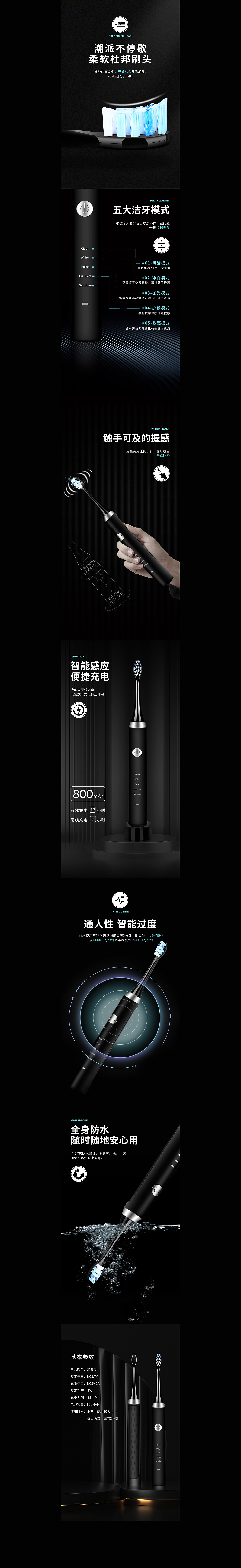 电动牙刷详情页