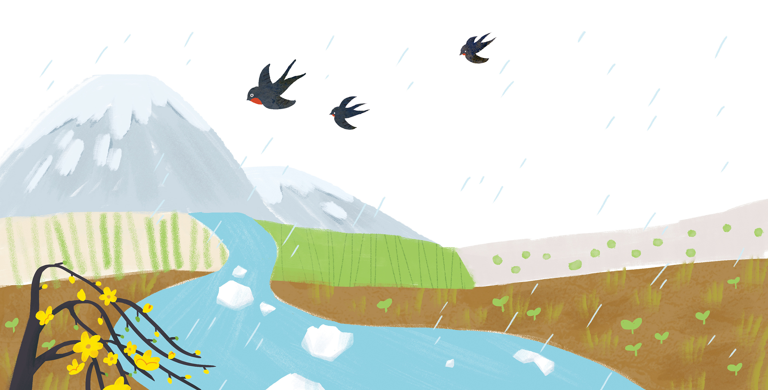 儿插绘本 下雨了|插画|儿童插画|是星星仔呀 - 原创作品 - 站酷