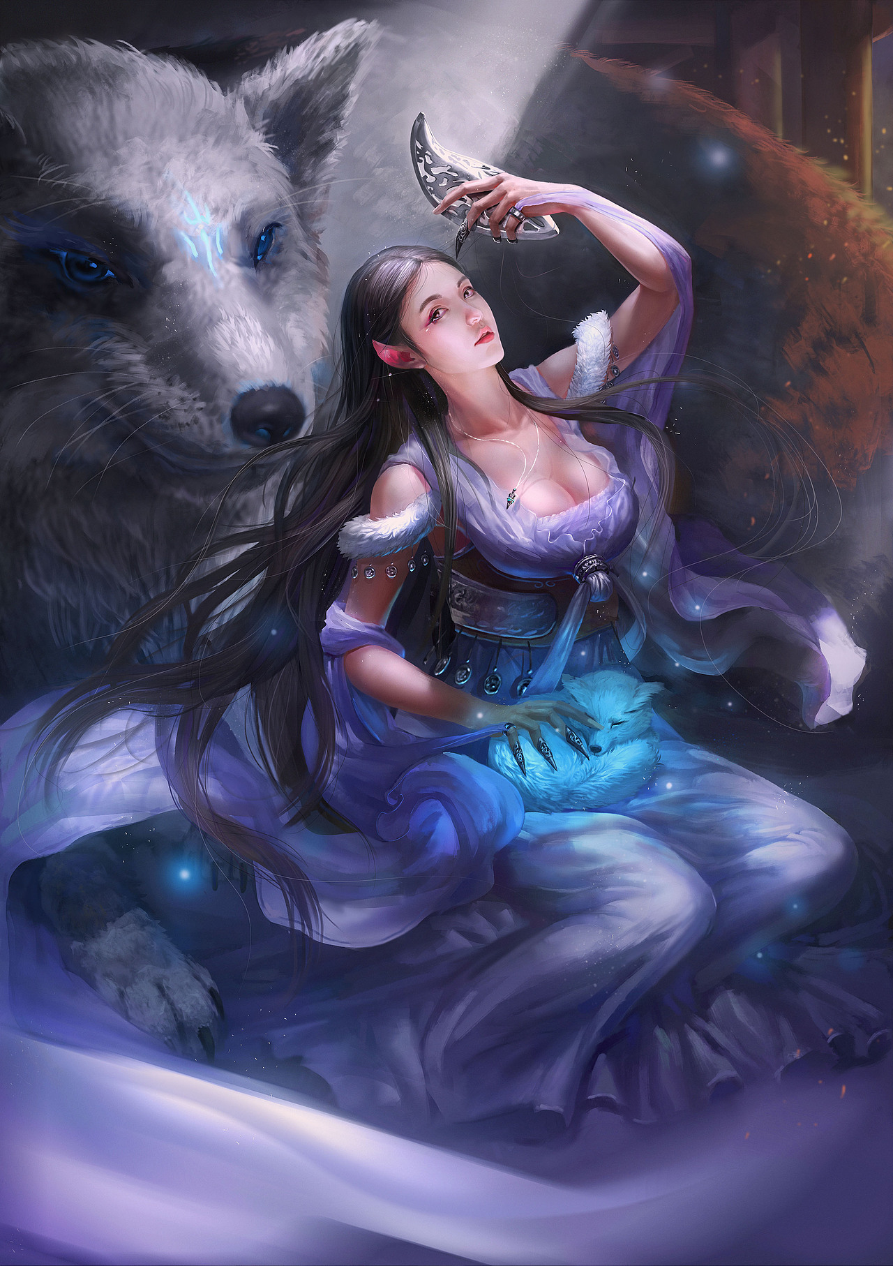 狐妖（图ZNDI5MTEzMjg=） - 商业插画 - 站酷设计师不爱睡觉的包原创素材 - 站酷ZCOOL