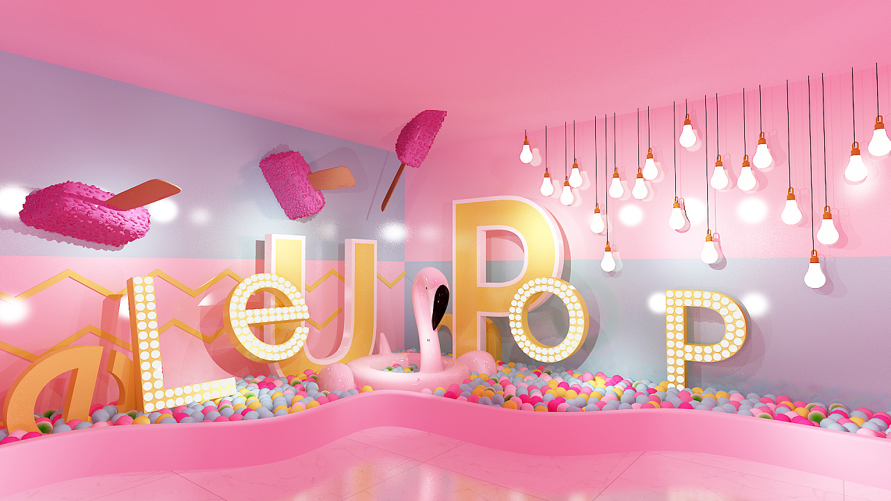 网红拍照区活动拍照网红打卡区美陈布置