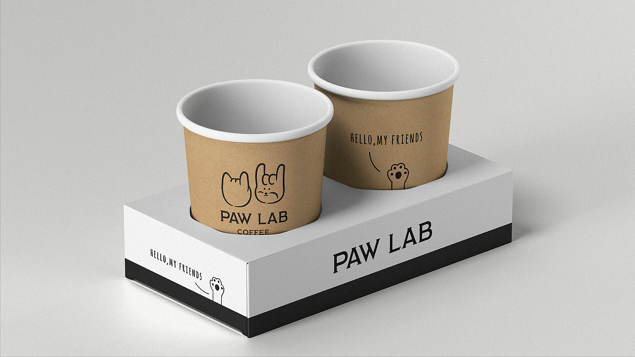 PAW LAB COFFEE爪来吧·宠物友好咖啡店 VI设计 by 稍喜（图ZMjgxNTI5MDY4） - 品牌 - 站酷设计师稍喜原创素材 - 站酷ZCOOL