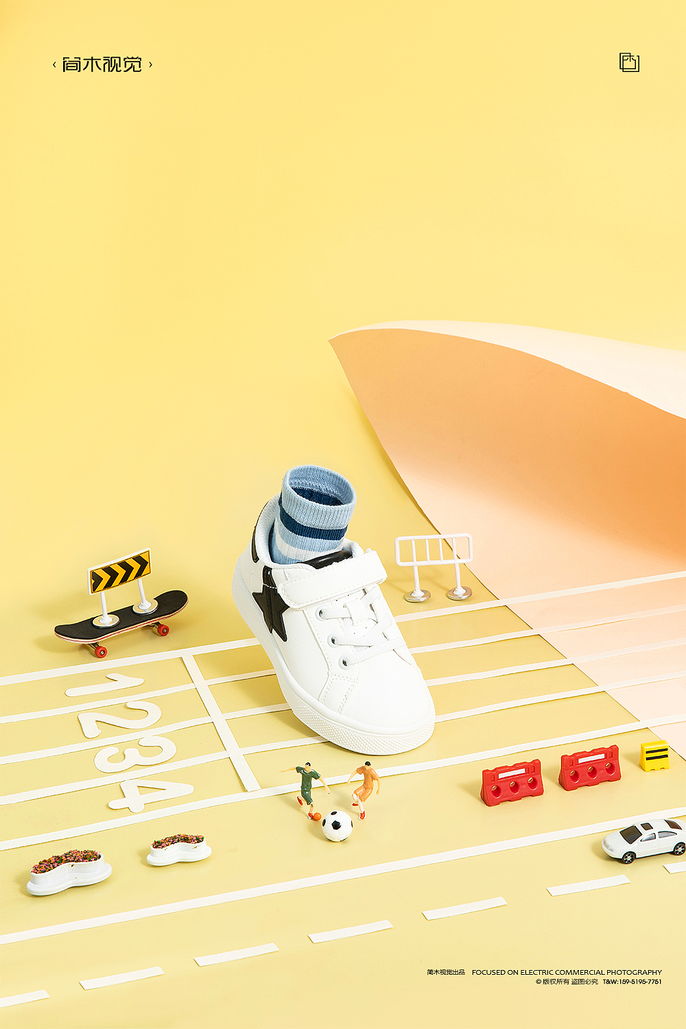 儿童袜子创意摄影丨巴拉巴拉 × 简木视觉童袜打底 拍摄（图ZMjgyOTI0NDg4） - 产品摄影 - 站酷设计师简木视觉原创素材 - 站酷ZCOOL