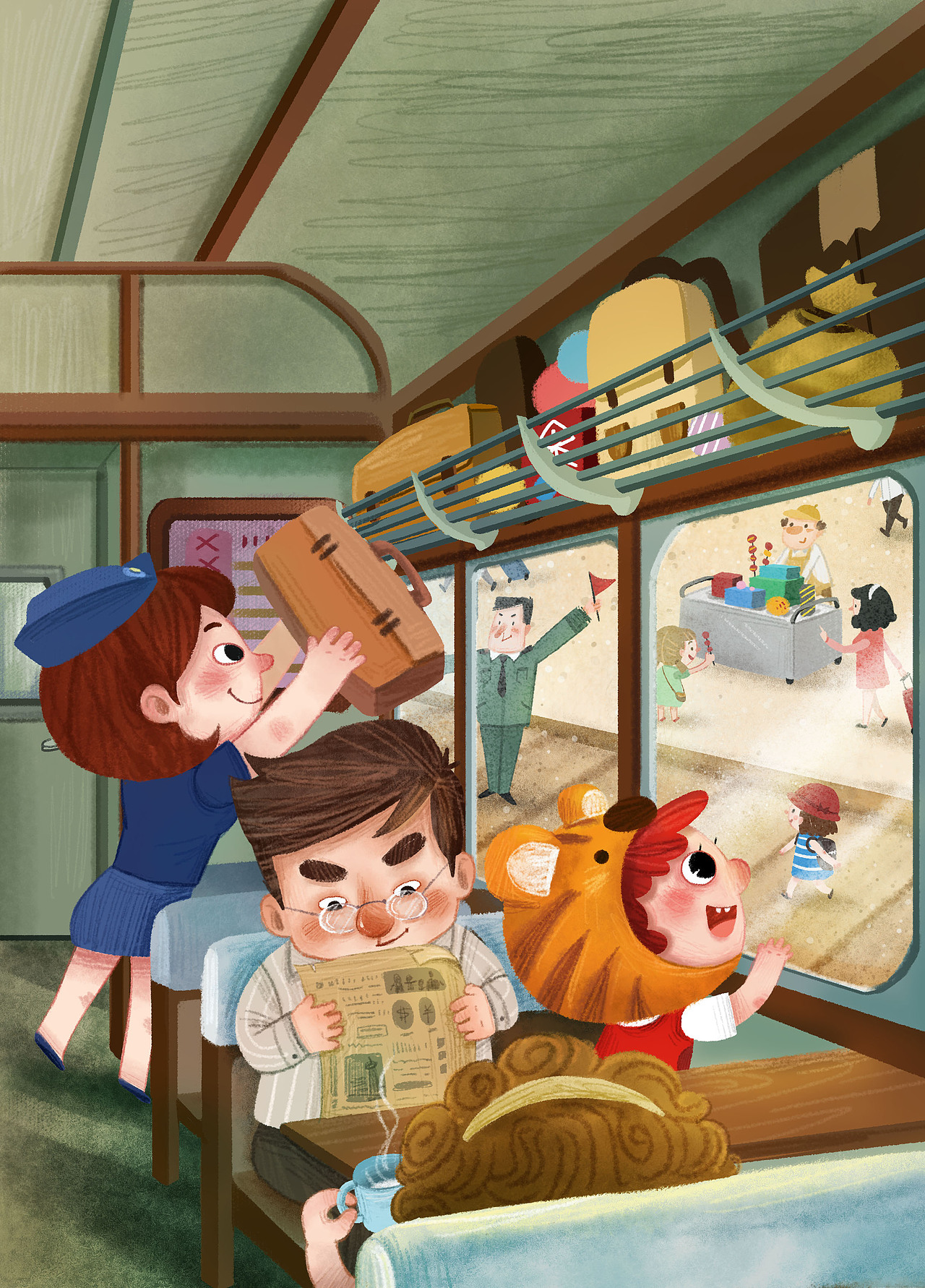 旅行-《智力课堂》2月-封面插图 / 商业