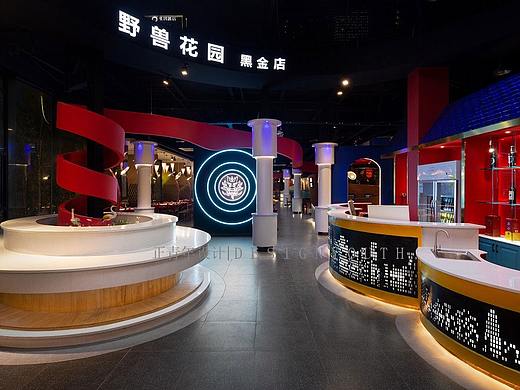 野兽花园太古里黑金店——成都火锅店设计