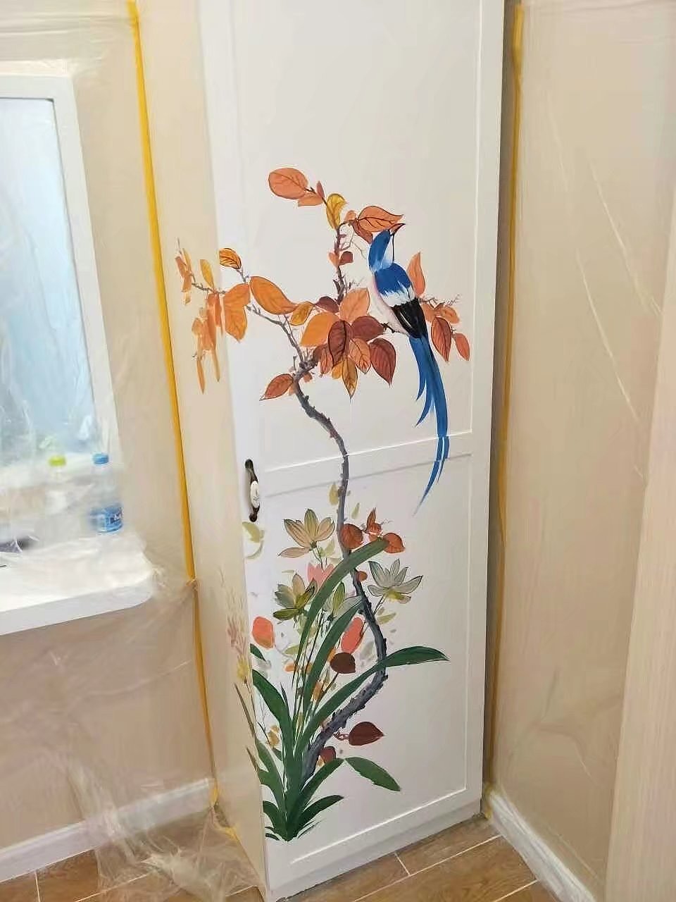 家具彩绘（图ZNzgyOTMwODQ=） - 新锐潮流插画 - 站酷设计师青岛绘美手绘壁画原创素材 - 站酷ZCOOL