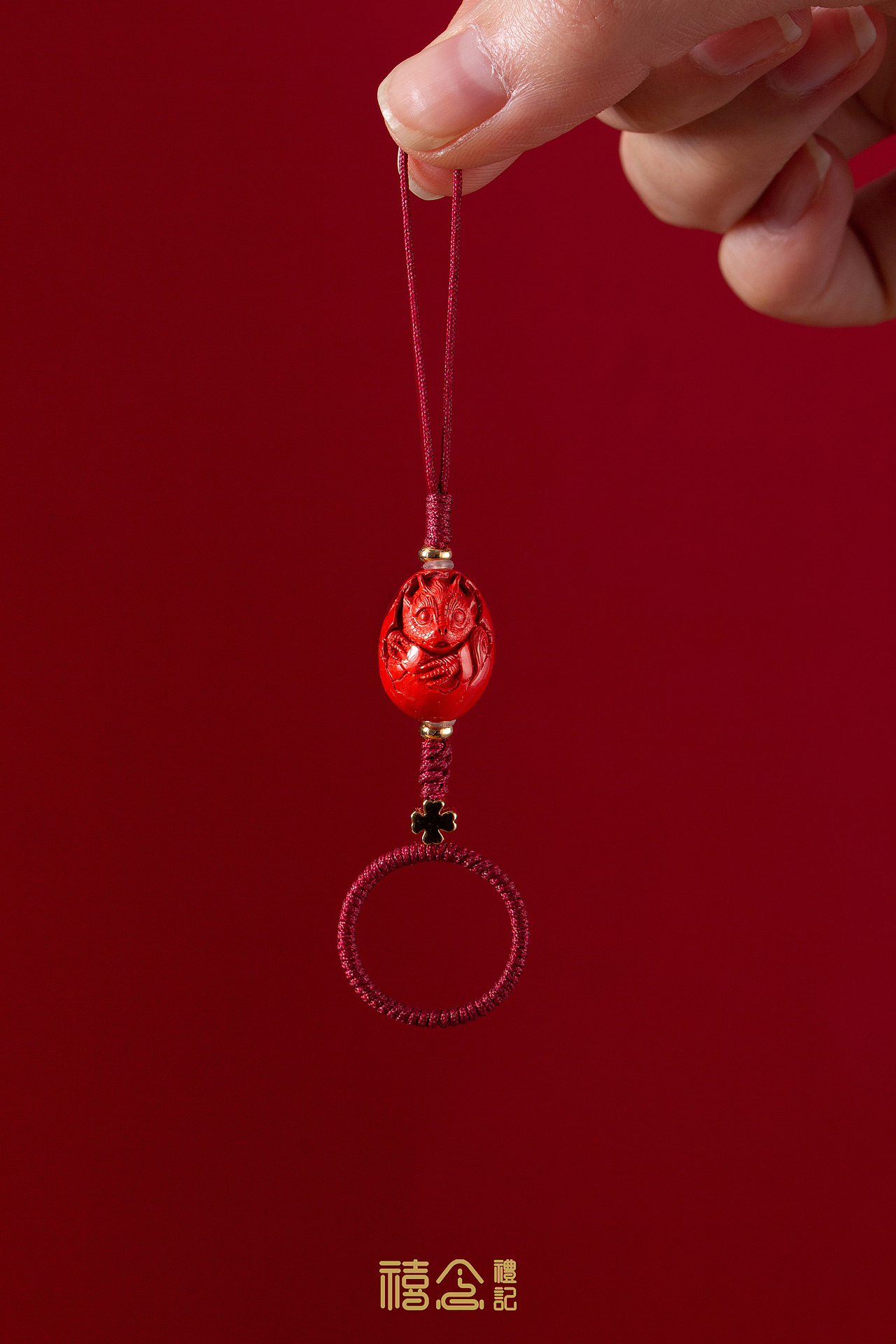 朱砂吊坠龙蛋
