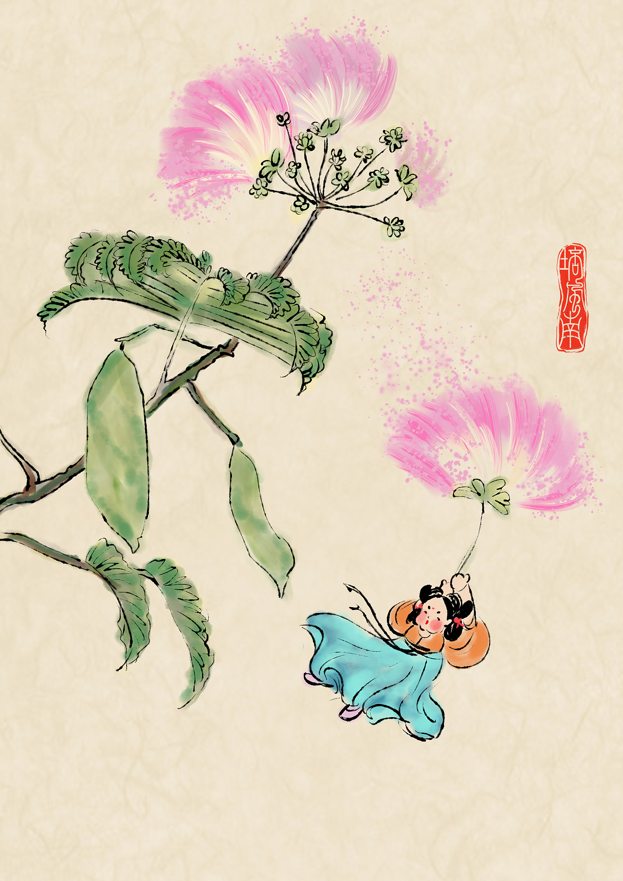 合欢花落小妖知