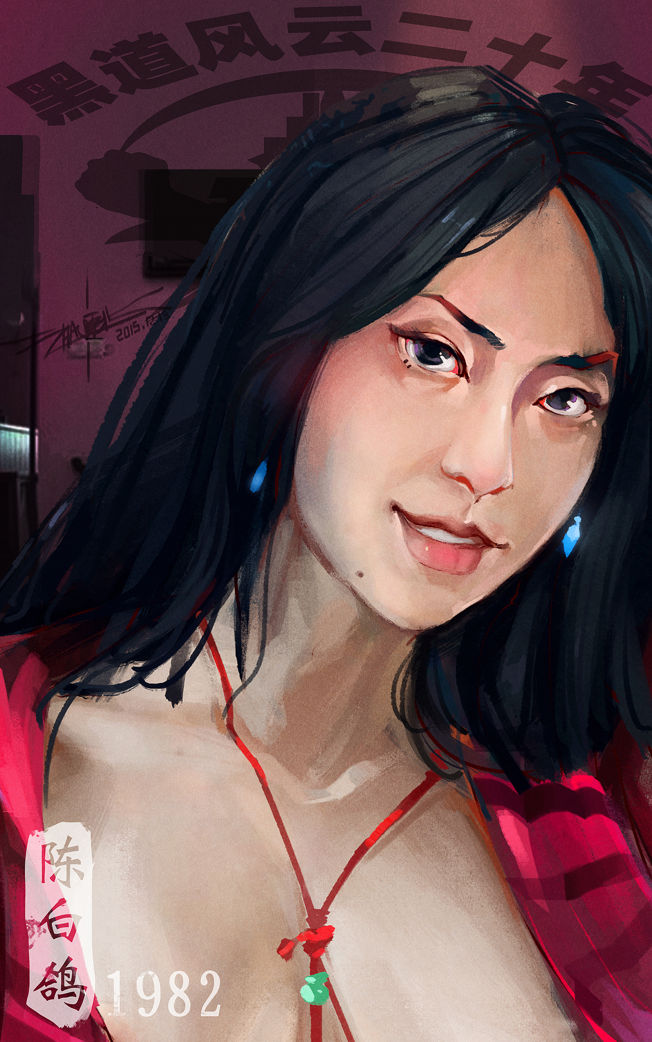 赵震北手绘的の101个女孩