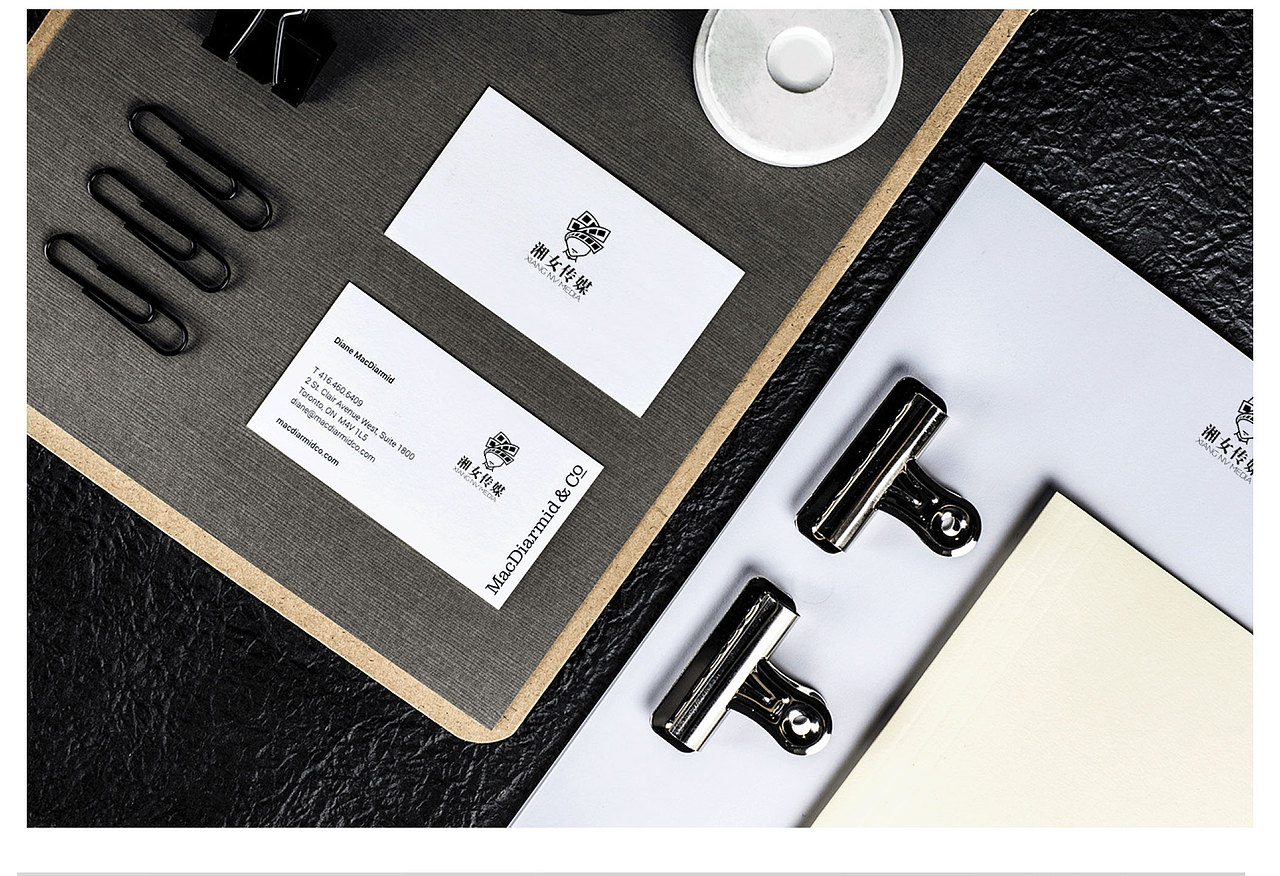 湘女传媒影视传媒公司logo系统识别设计