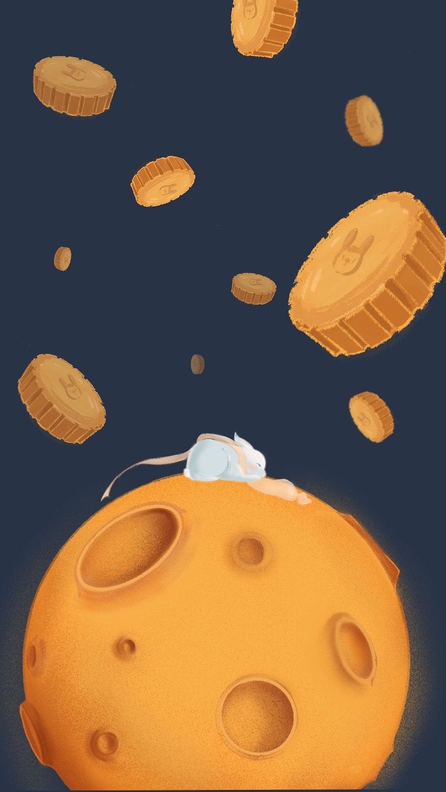 玉兔今天不上班（图ZMjI1NjkwMDky） - 商业插画 - 站酷设计师你好我叫田不困原创素材 - 站酷ZCOOL