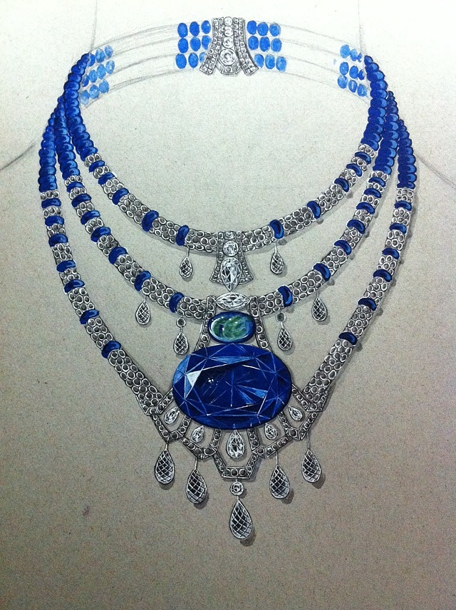 一些首饰手绘（图ZMjk4NTMwODQ=） - 创作习作 - 站酷设计师7_LLL原创素材 - 站酷ZCOOL