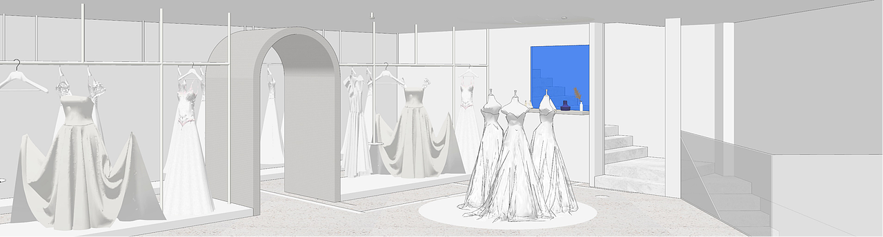 KISSME 婚纱｜魔戏空间设计案例（图ZMjMzNjk1Njcy） - 商业空间设计 - 站酷设计师魔戏空间设计原创素材 - 站酷ZCOOL