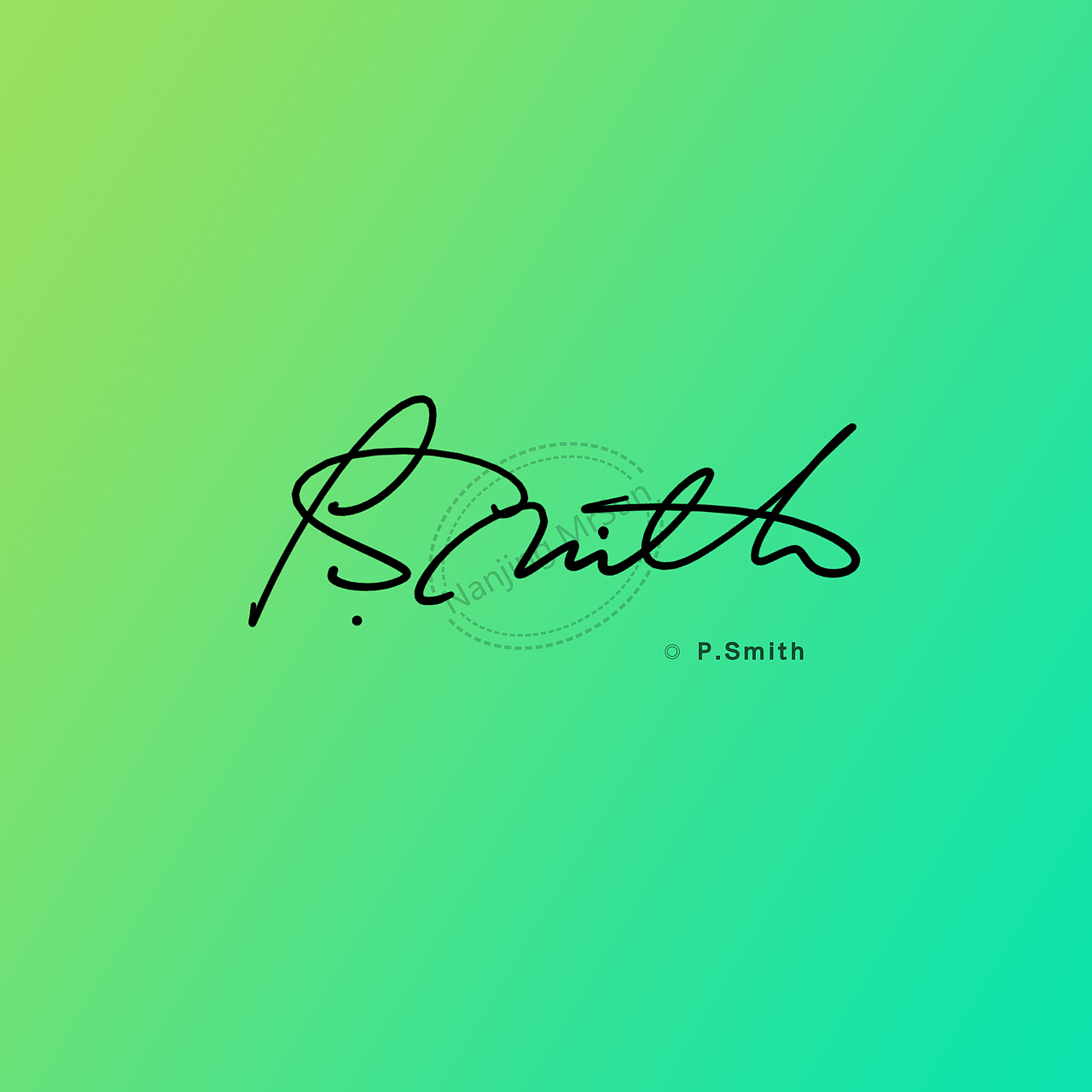 Some new signatures created for Mr. P Smith