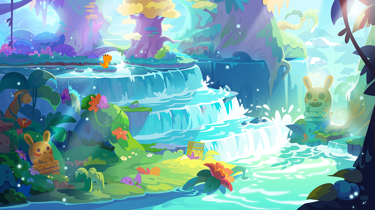 瓜瓜龙和团子的冒险系列部分图（图ZMjk0OTEyNTUy） - 商业插画 - 站酷设计师霸天天原创素材 - 站酷ZCOOL