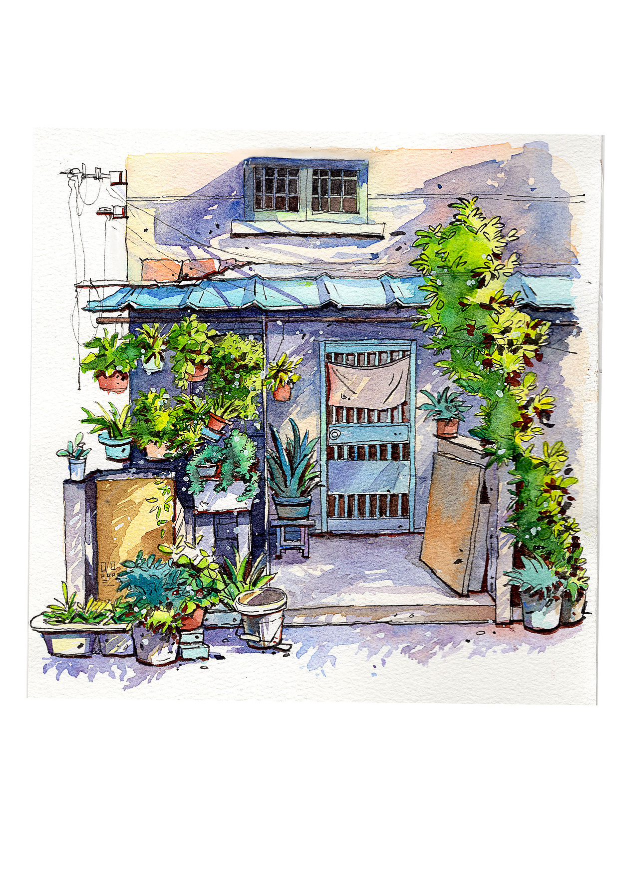 钢笔淡彩（图ZMjUxNDcxOTcy） - 绘画 - 站酷设计师泡影min原创素材 - 站酷ZCOOL