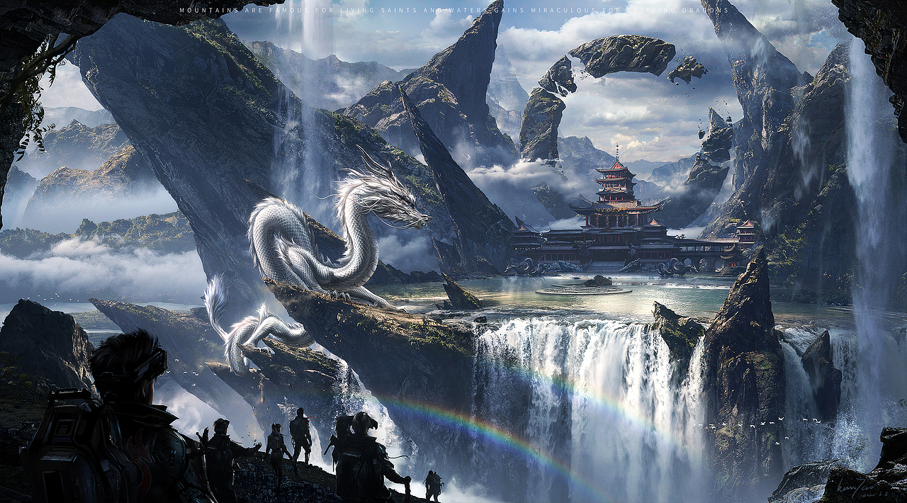 《龙塔》MattePainting作品