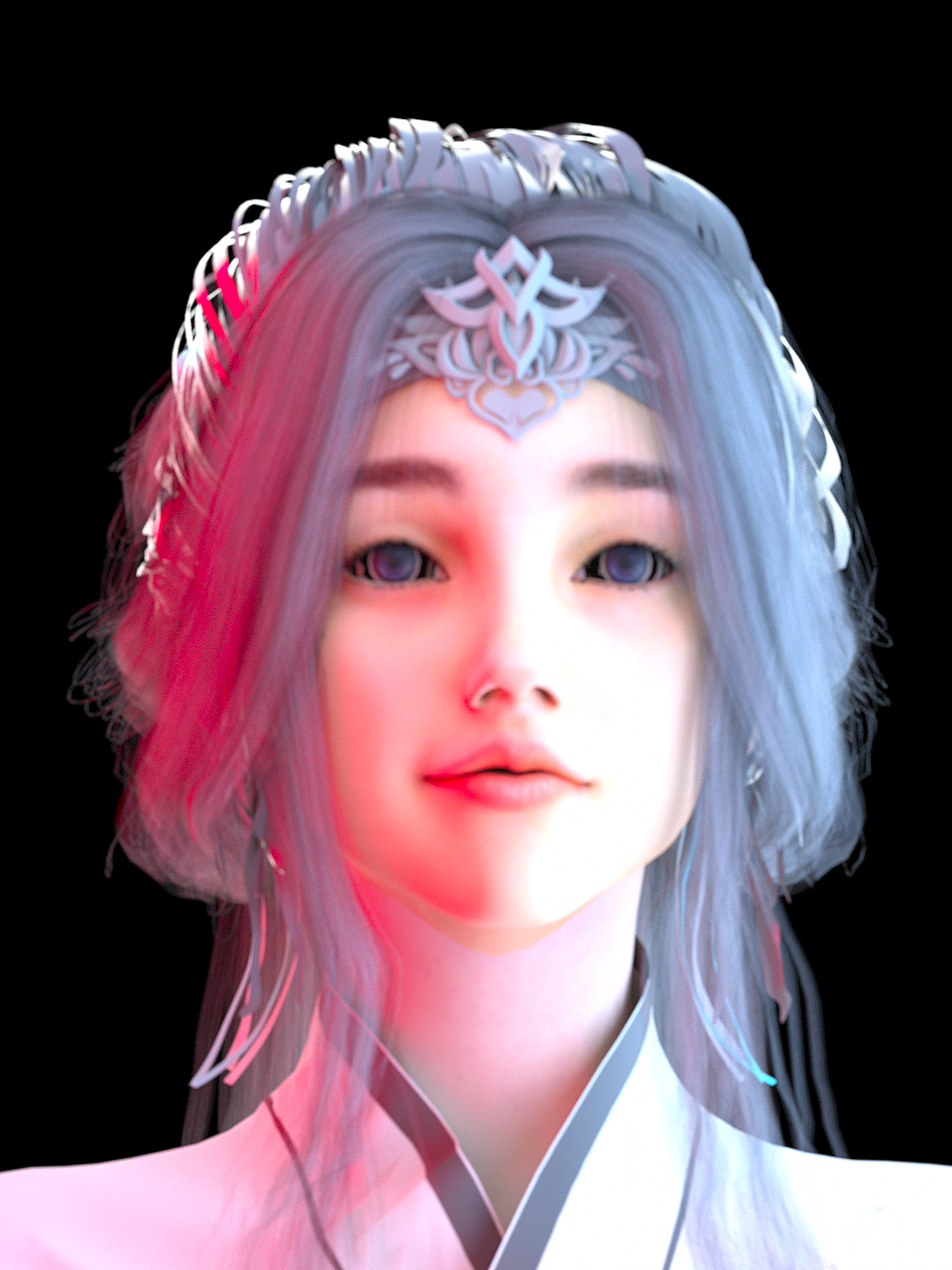 古装人物渲染动作特写及服装展示