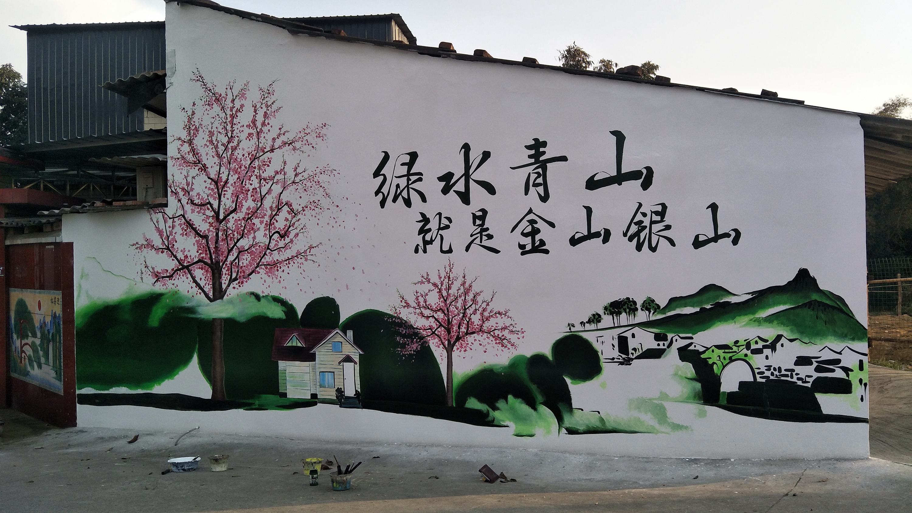 合肥文化墙彩绘哪家好 新农村墙体彩绘价格|纯艺术|绘画|南京墙绘兄弟 - 原创作品 - 站酷 (ZCOOL)