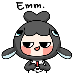 黑拾品牌ip设计微信动态表情包|ameijing阿美鲸