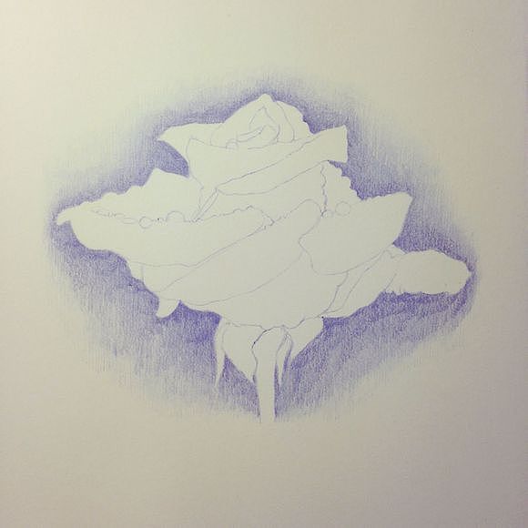 OY圆珠笔画:蓝色妖姬2