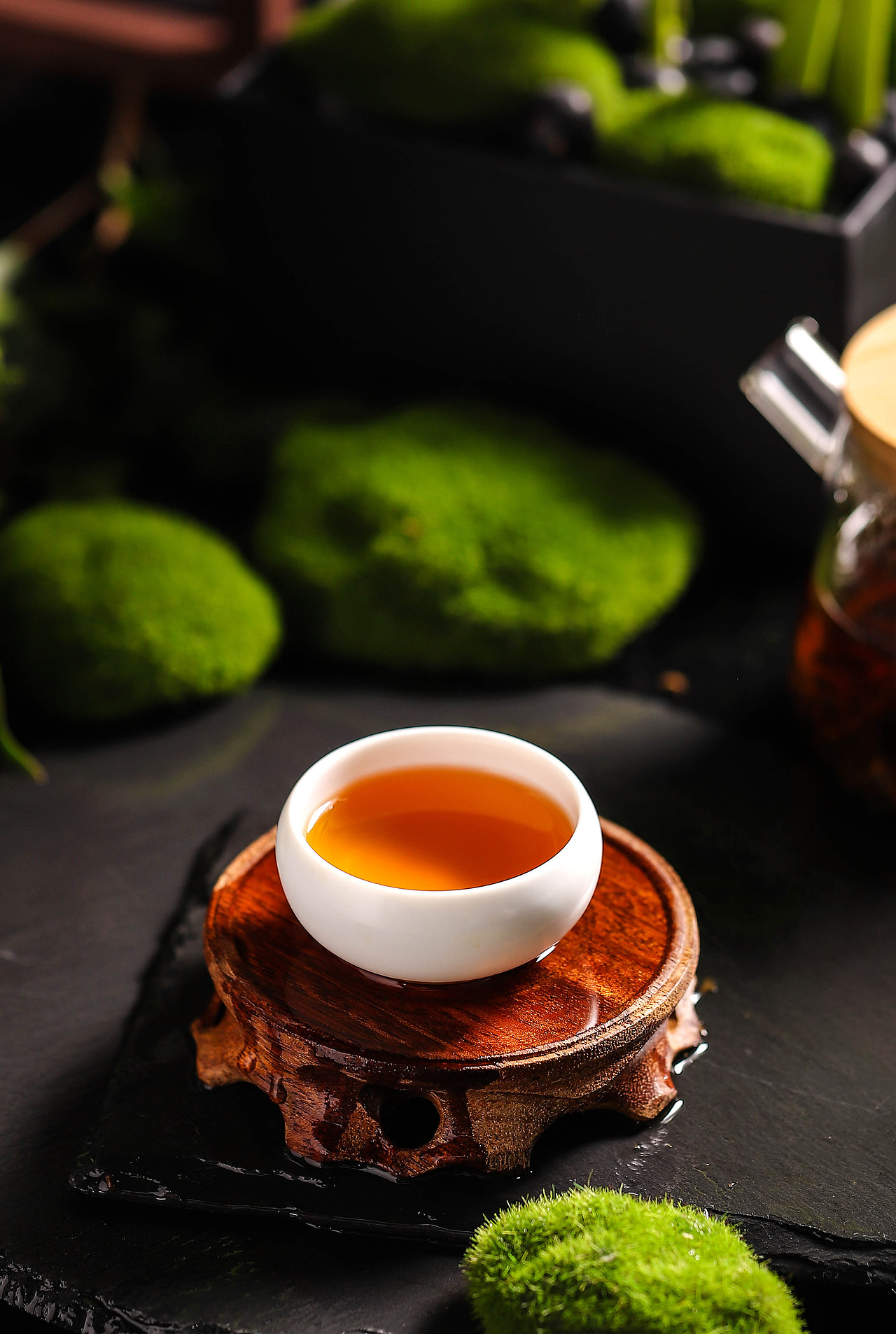 养生茶摄影 | 老茶树金花黑茶茯砖茶（图ZMjE1ODIyNjcy） - 产品摄影 - 站酷设计师焦点焦点原创素材 - 站酷ZCOOL