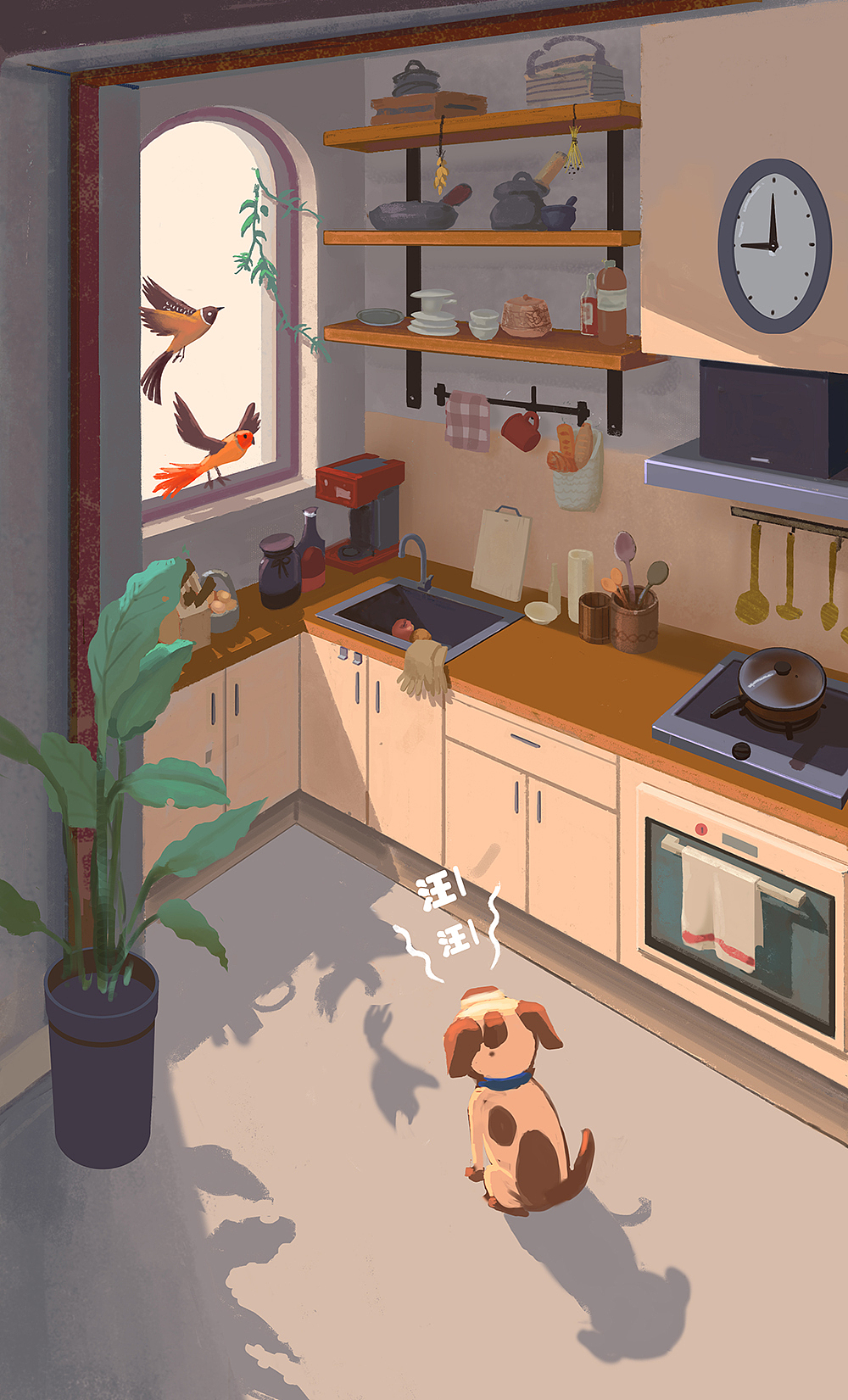 看家汪（图ZMTgzMDk4NjQ4） - 艺术插画 - 站酷设计师怡君zene原创素材 - 站酷ZCOOL