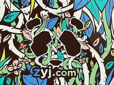 自由家卡通形象品牌设计