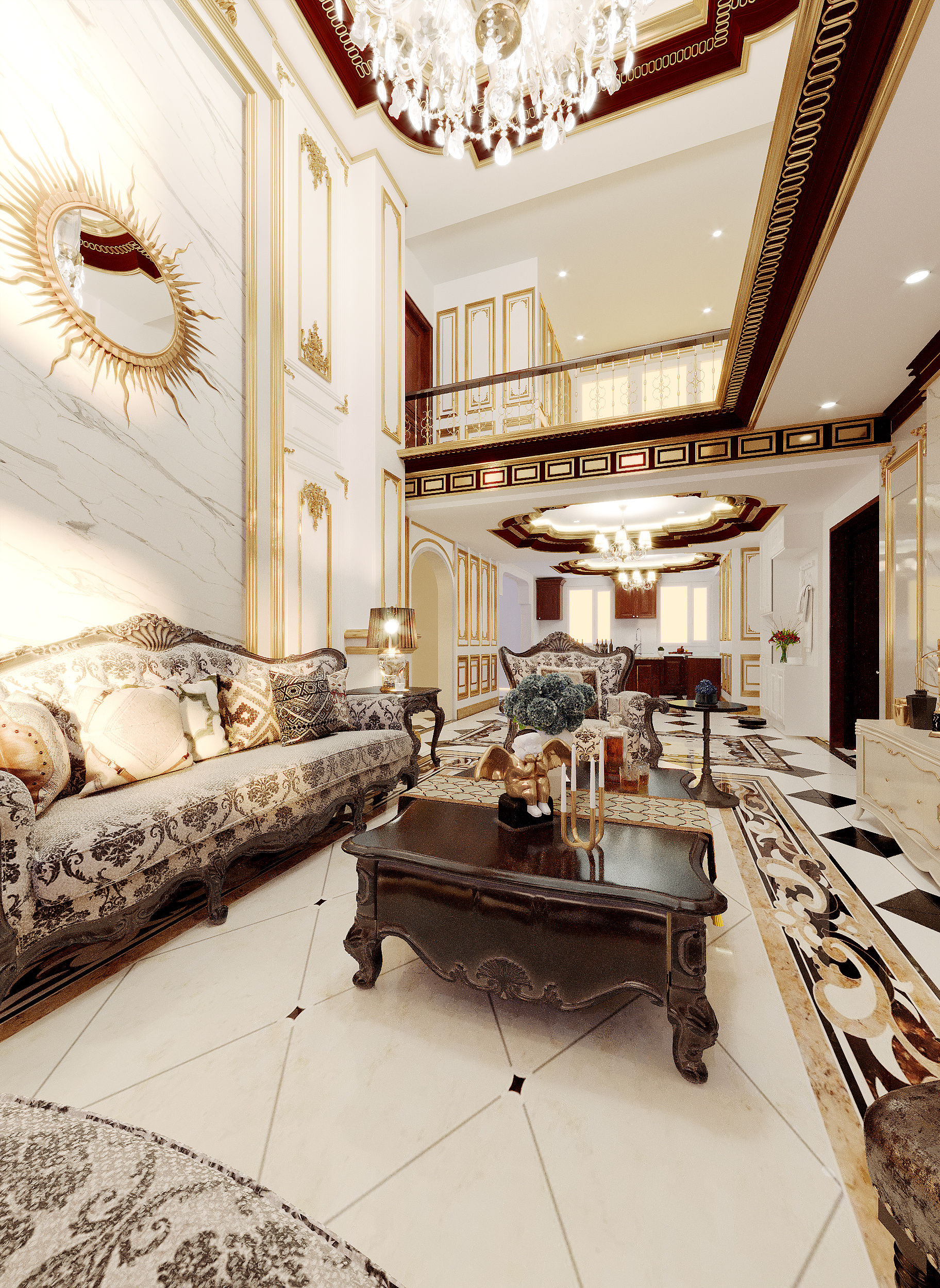 滨河御景 230平 阁楼挑空 法式