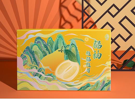 柚子国风包装插画设计