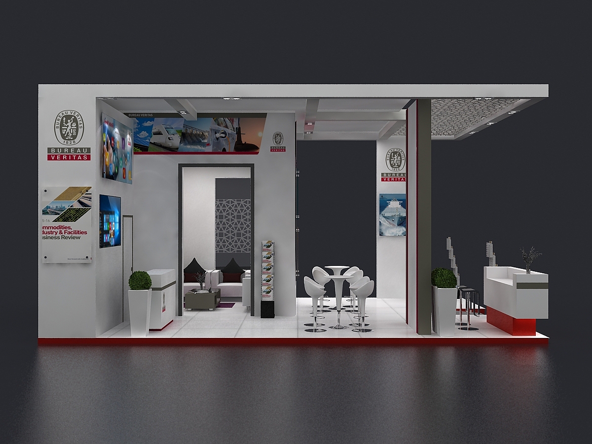 展位展会展台展览展点工装家装快闪店3d效果图设计