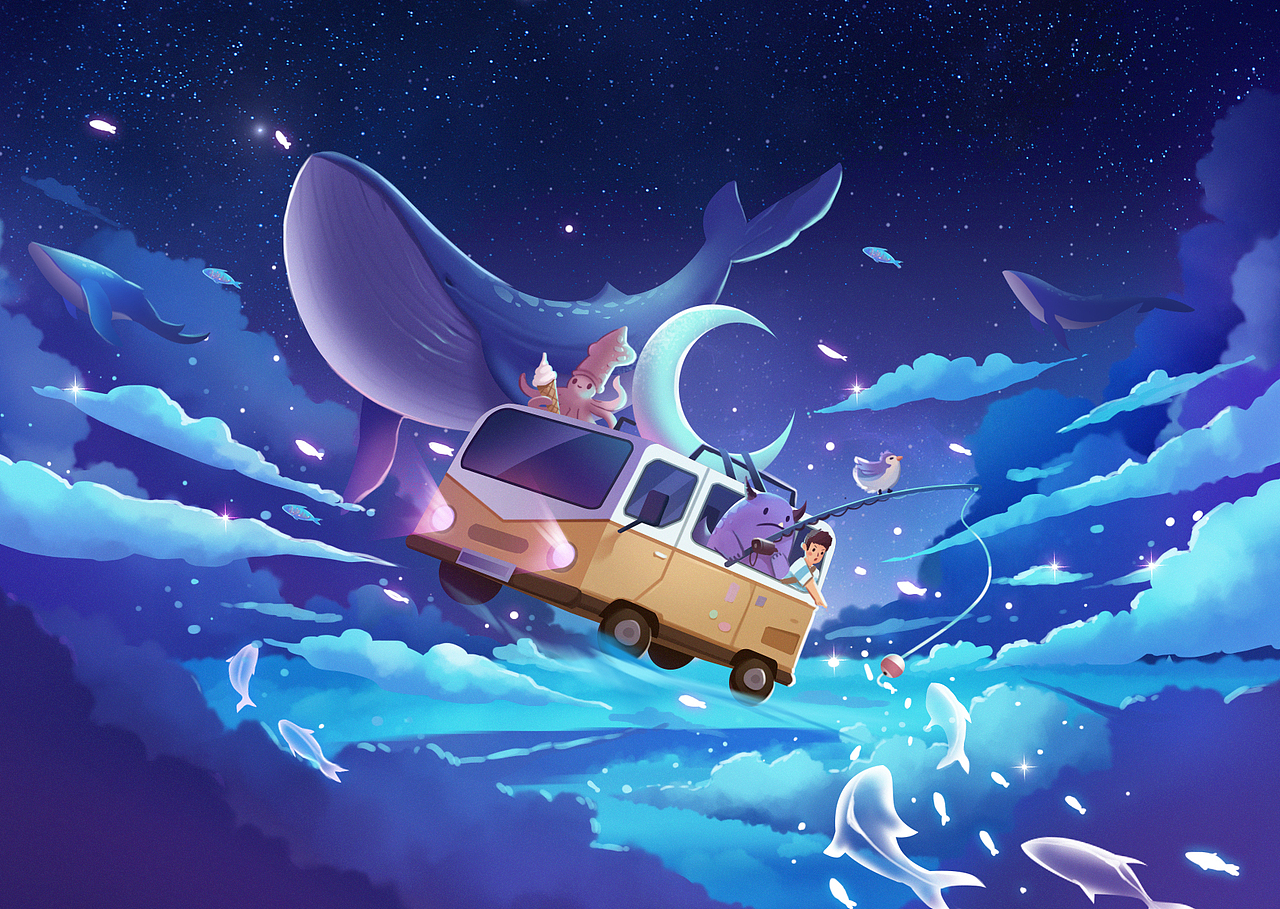 怪兽站台（图ZMjQzMjUxOTk2） - 商业插画 - 站酷设计师插画师益生菌原创素材 - 站酷ZCOOL