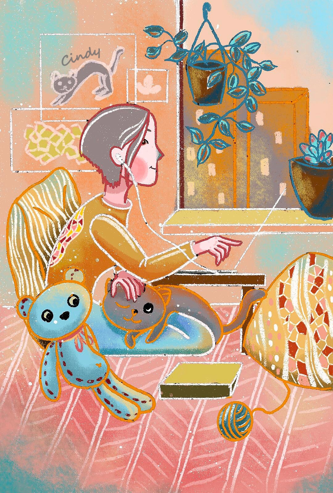 DinLab创作21天打卡 4月（图ZMjA3Mjc5MDEy） - 创作习作 - 站酷设计师Cindy鱼心草原创素材 - 站酷ZCOOL