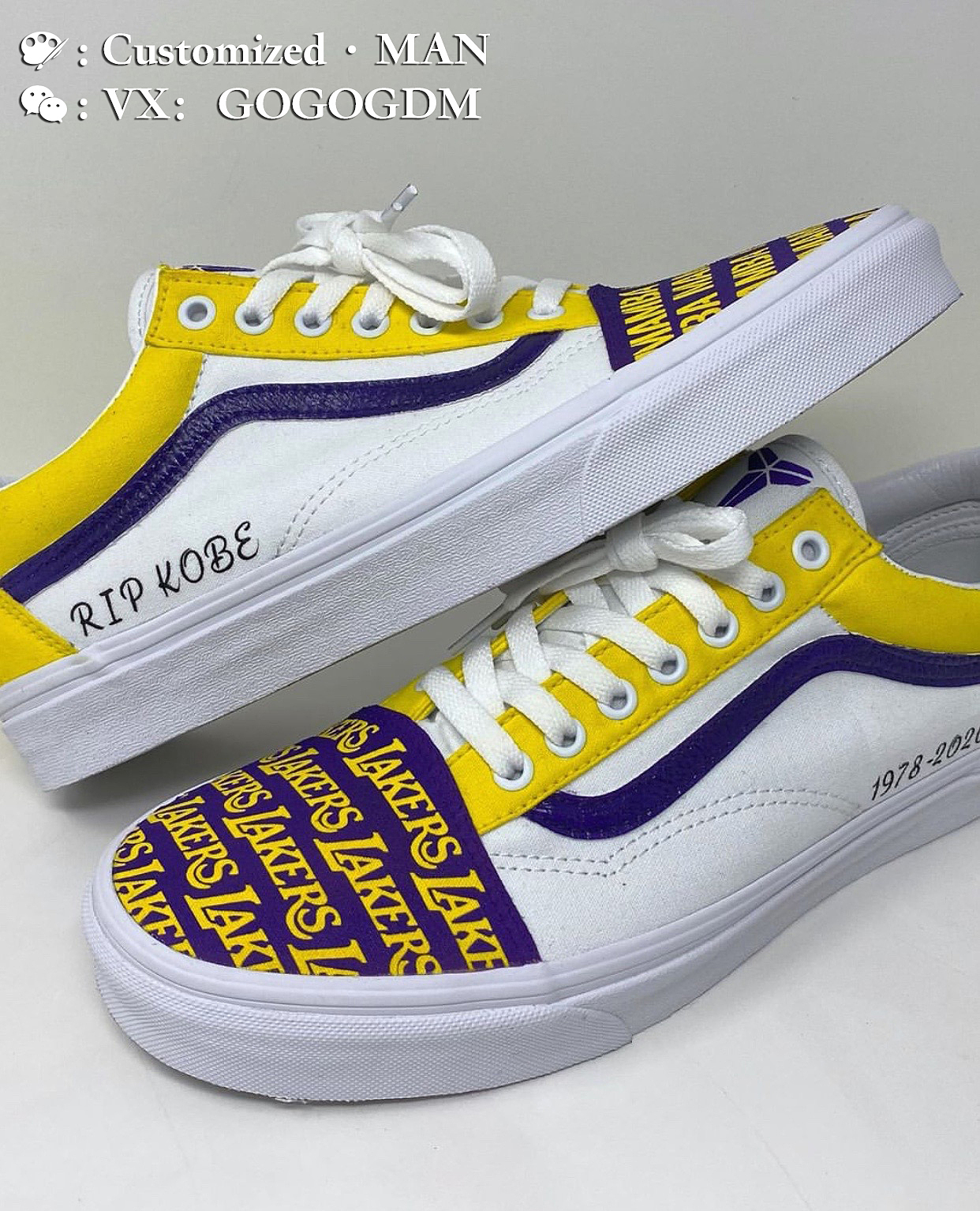 vans自由定制紫金配色8/24怀念科比|服装|鞋履设计|鞋子刻制师_原创