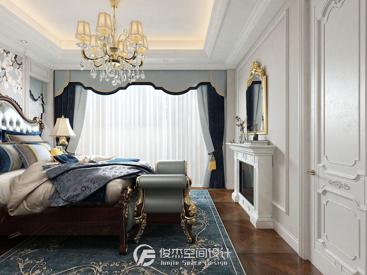 奢华欧式主卧设计
