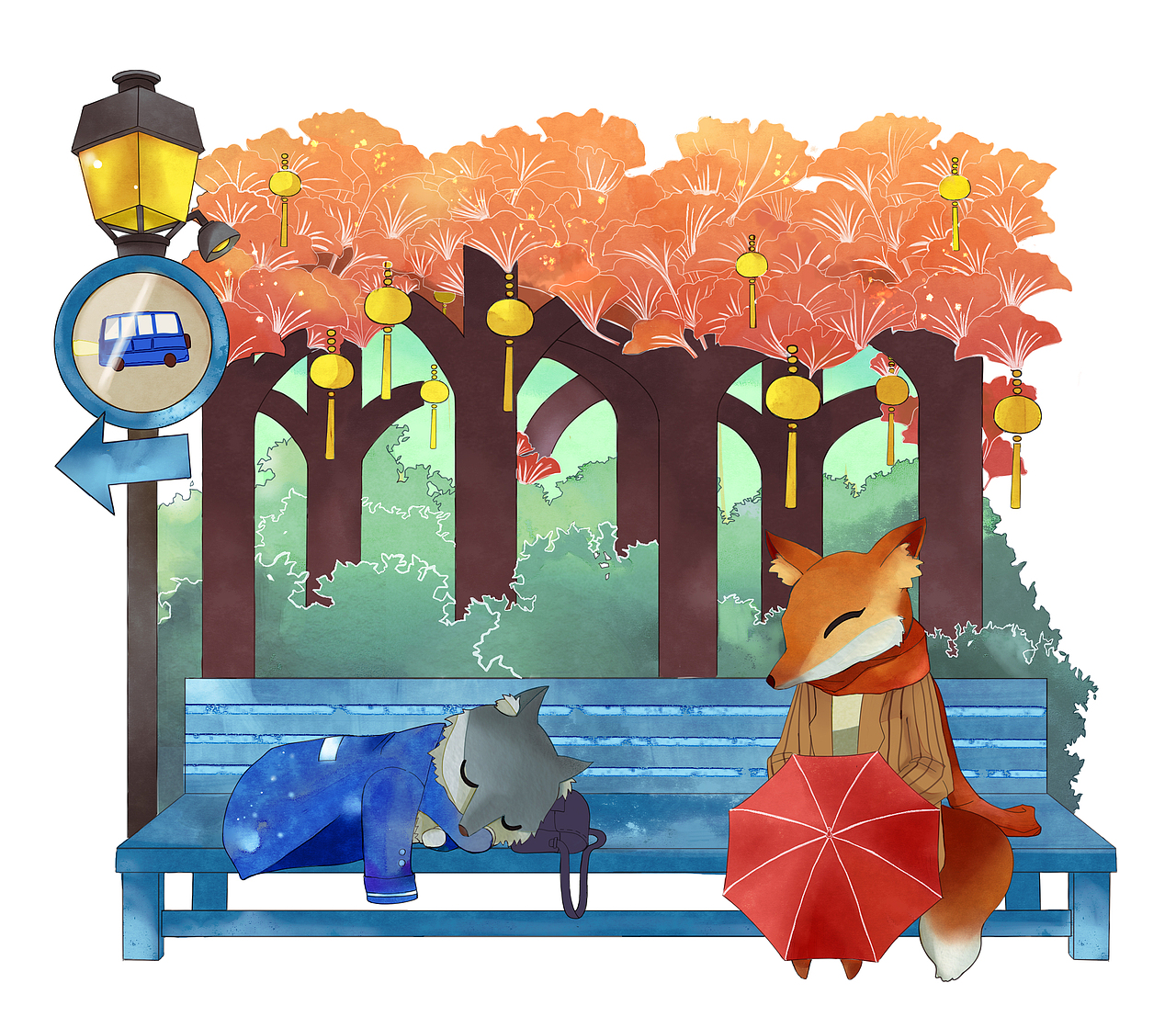 毕设插图进度（图ZNjU4ODMwOTY=） - 绘本 - 站酷设计师seaotter原创素材 - 站酷ZCOOL