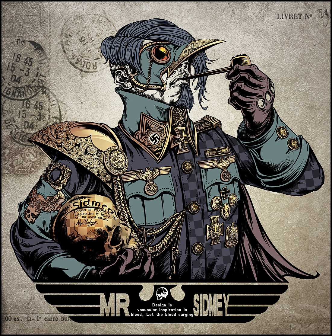 蒸汽时代（图ZOTU2OTg4NA==） - 商业插画 - 站酷设计师椿树工作室原创素材 - 站酷ZCOOL