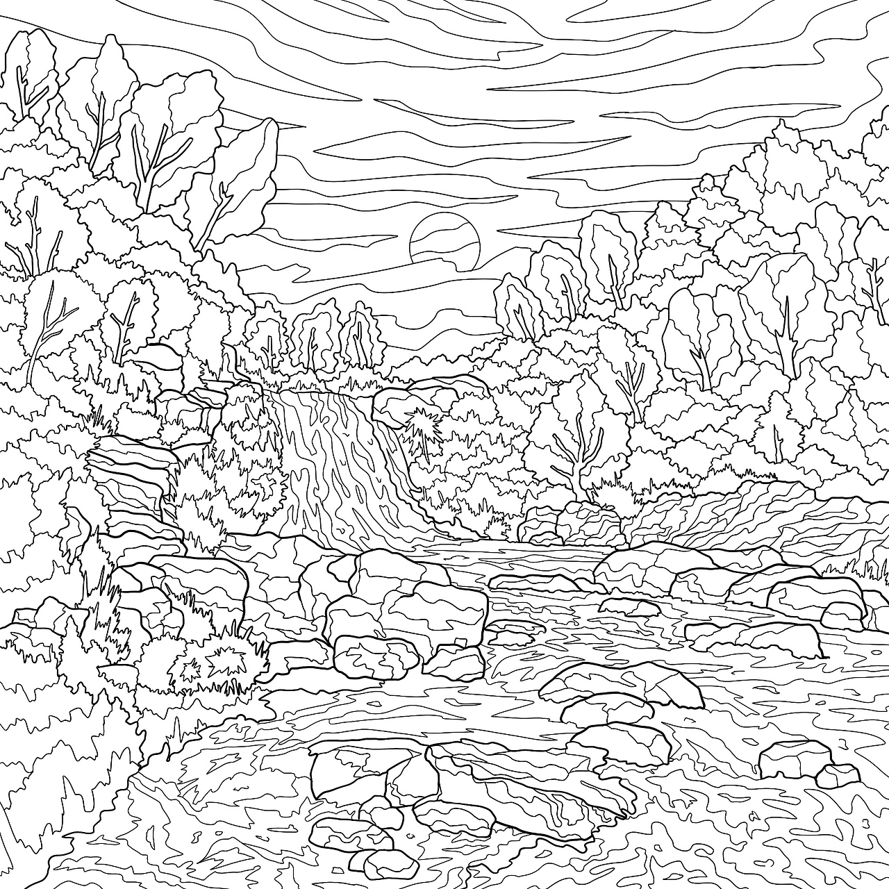 填色、装饰插画设计线稿合集