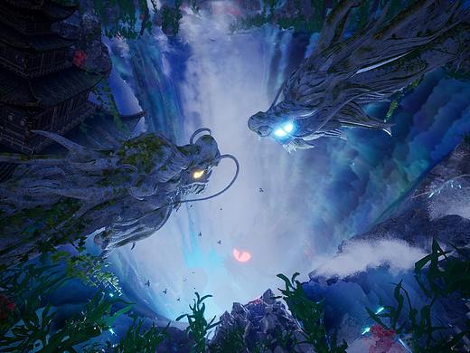 UE4-怒海潜龙瀑布场景 两天时间制作
