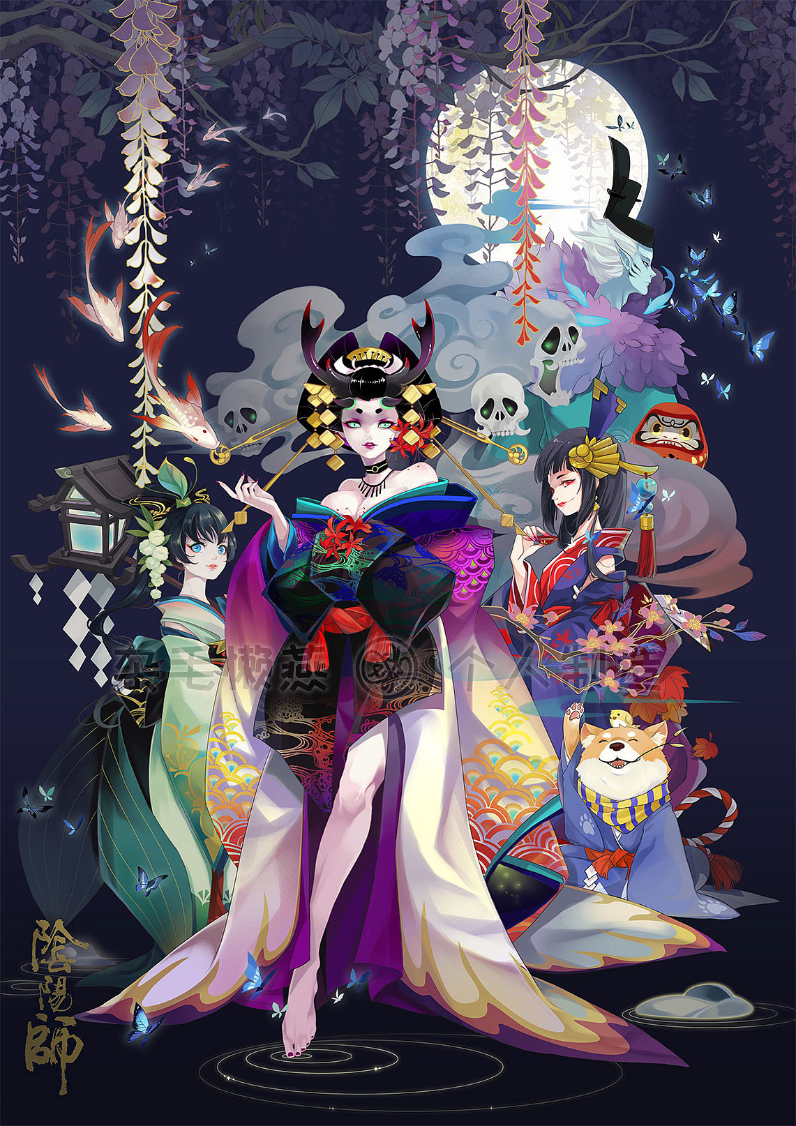 参加百绘罗衣Ⅱ玉藻前赤藻青莲