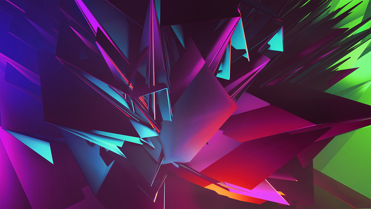 3d未来设计炫彩抽象三维立体图形背景