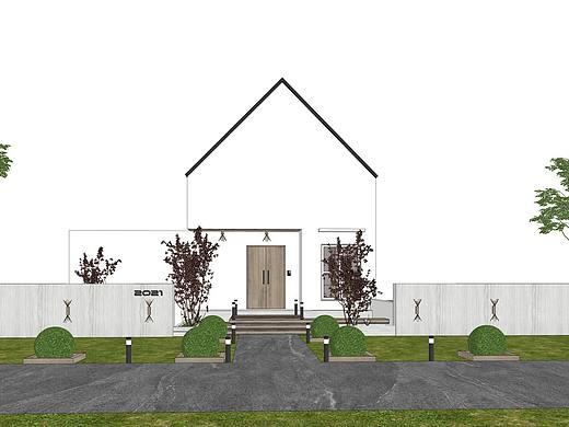 现代别墅SU模型下载