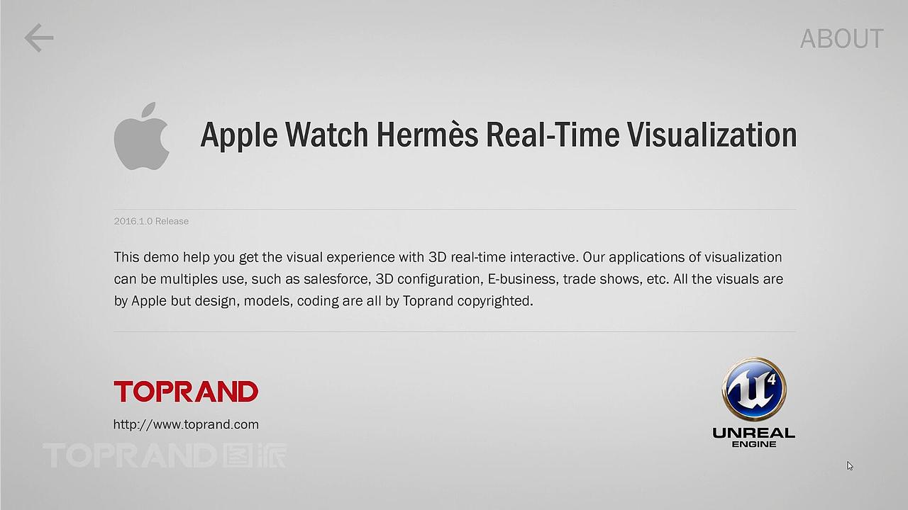 Apple Watch Hermès Real-Time Visualization（图ZOTQxNjkwOTY=） - VR设计 - 站酷设计师图派Toprand原创素材 - 站酷ZCOOL