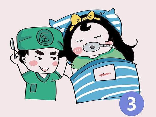 医美疤痕，瘢痕，漫画