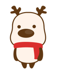 微信表情之大脸鹿圣诞来袭（图ZNjYyMzkyODA=） - 网络表情 - 站酷设计师麻吉桃桃原创素材 - 站酷ZCOOL